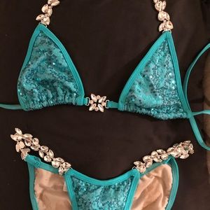 sequin competition bikini